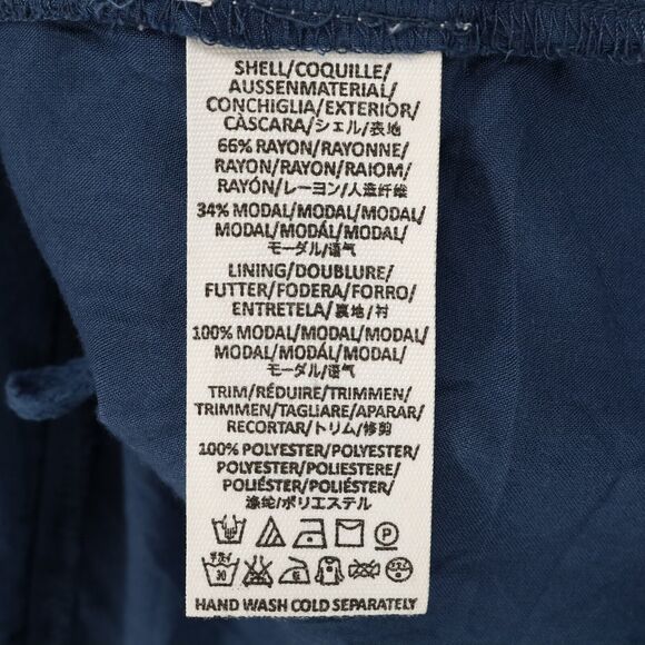 Free People Dress Womens Small Blue Rayon Babydoll Swing Trapeze Pullover - Picture 11 of 15